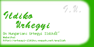 ildiko urhegyi business card